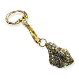 Fools Gold Keychain Key Chain Fob Gold-tone